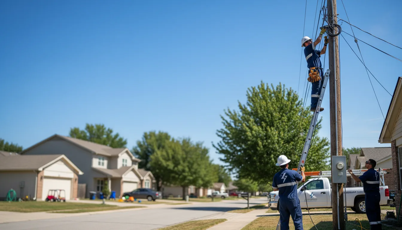 Residential electrician providing installation services in Pine Hall, NC